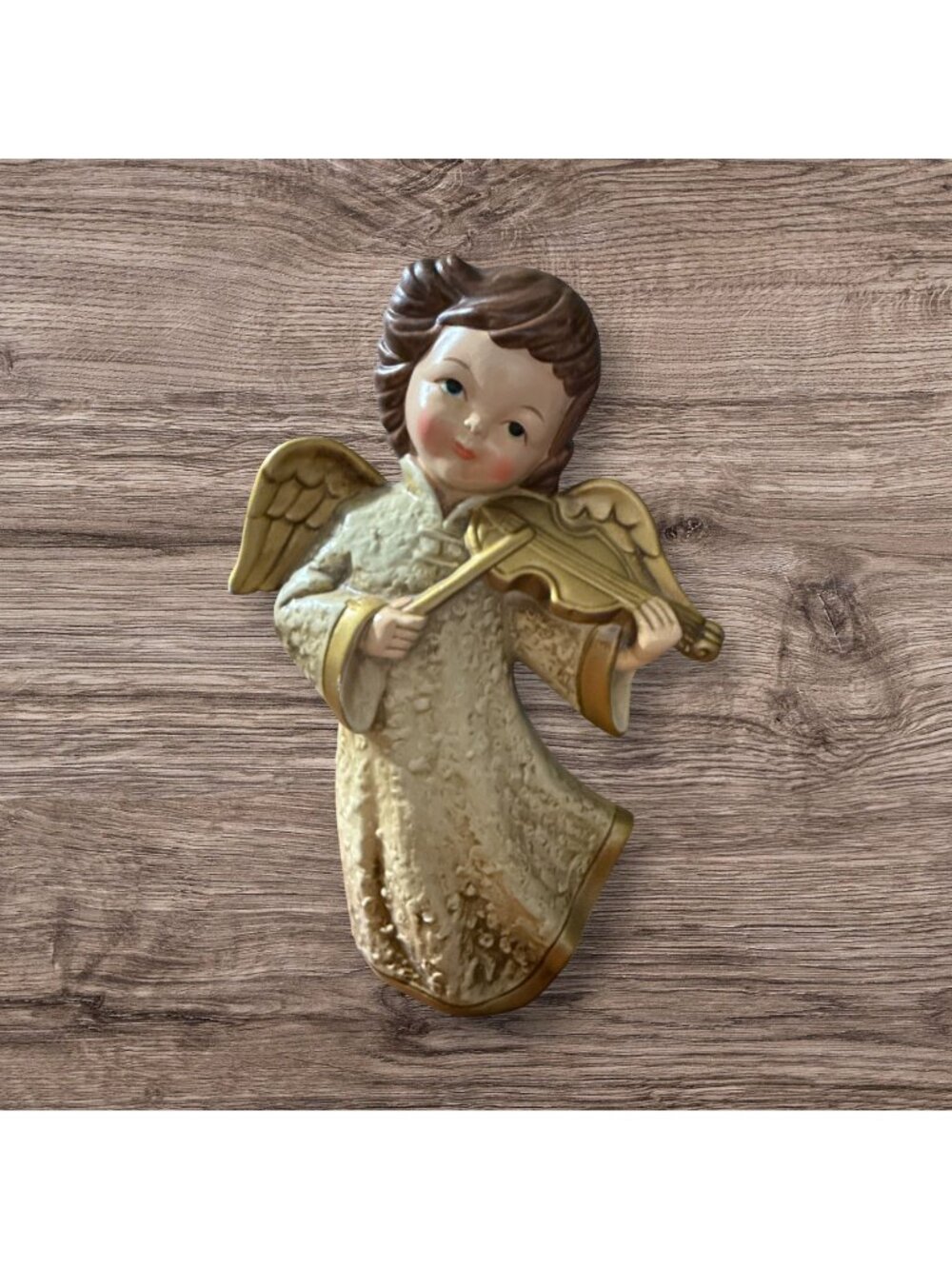 Vintage Norcrest Made in Japan F269 Singing Angel Figurine Angel with Violin
